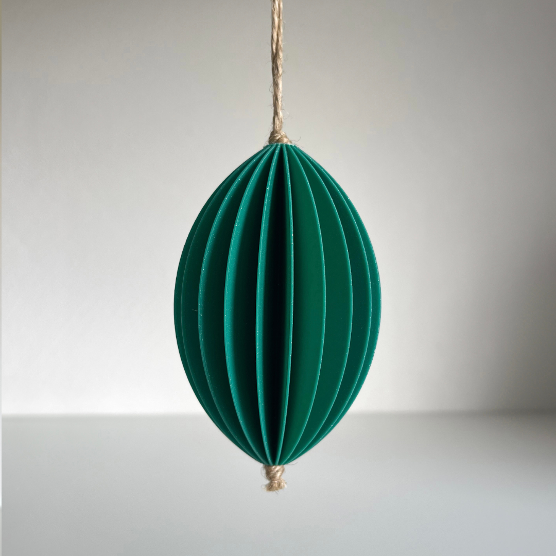 Weihnachtskugel-Set Grün-Glitzer – Bild 8