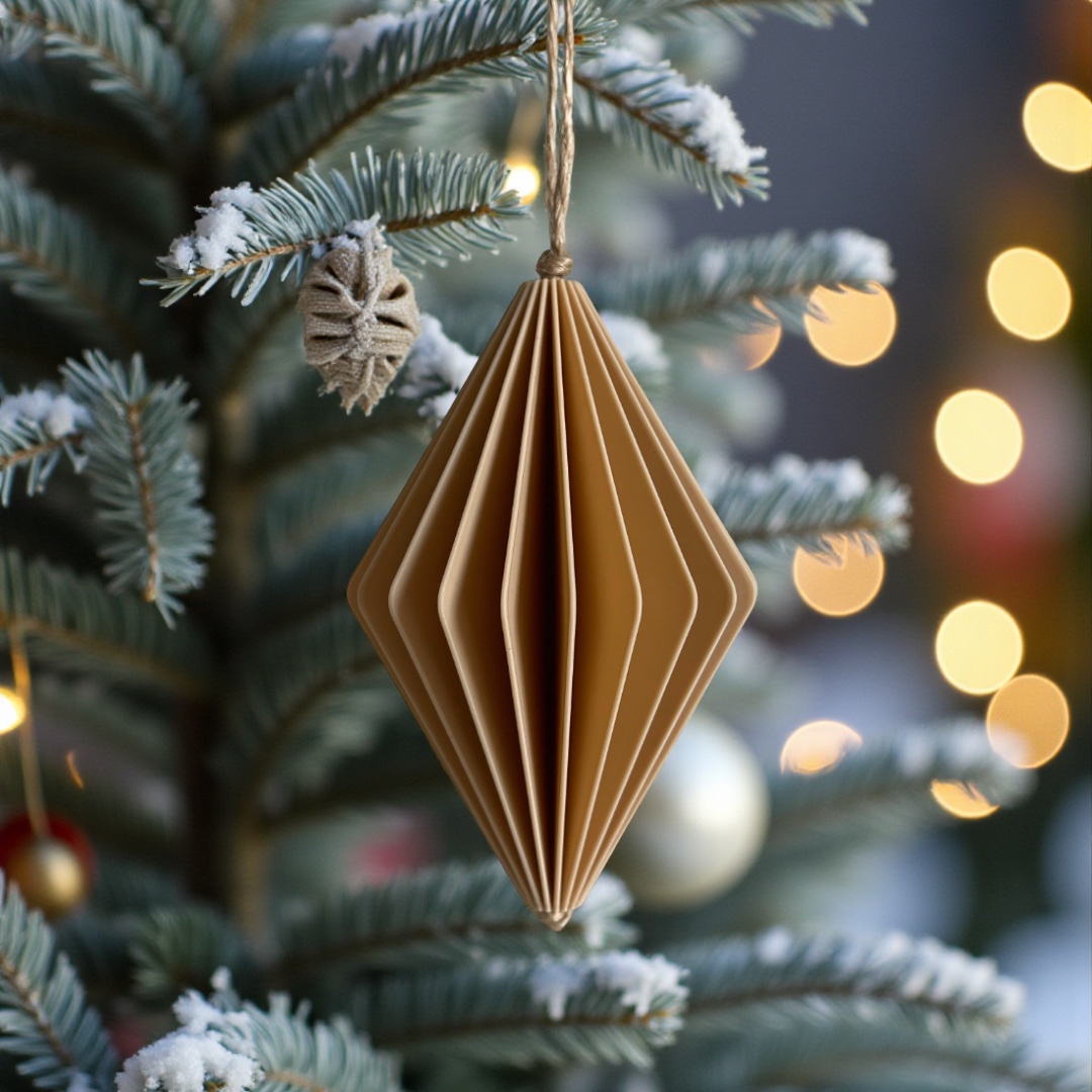 Weihnachtskugel-Set Beige – Bild 4