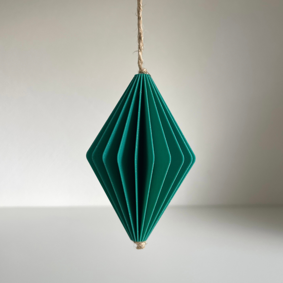 Weihnachtskugel-Set Grün-Glitzer – Bild 9