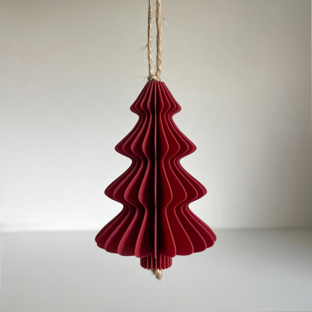 Weihnachtskugel-Set Rot-Glitzer – Bild 7