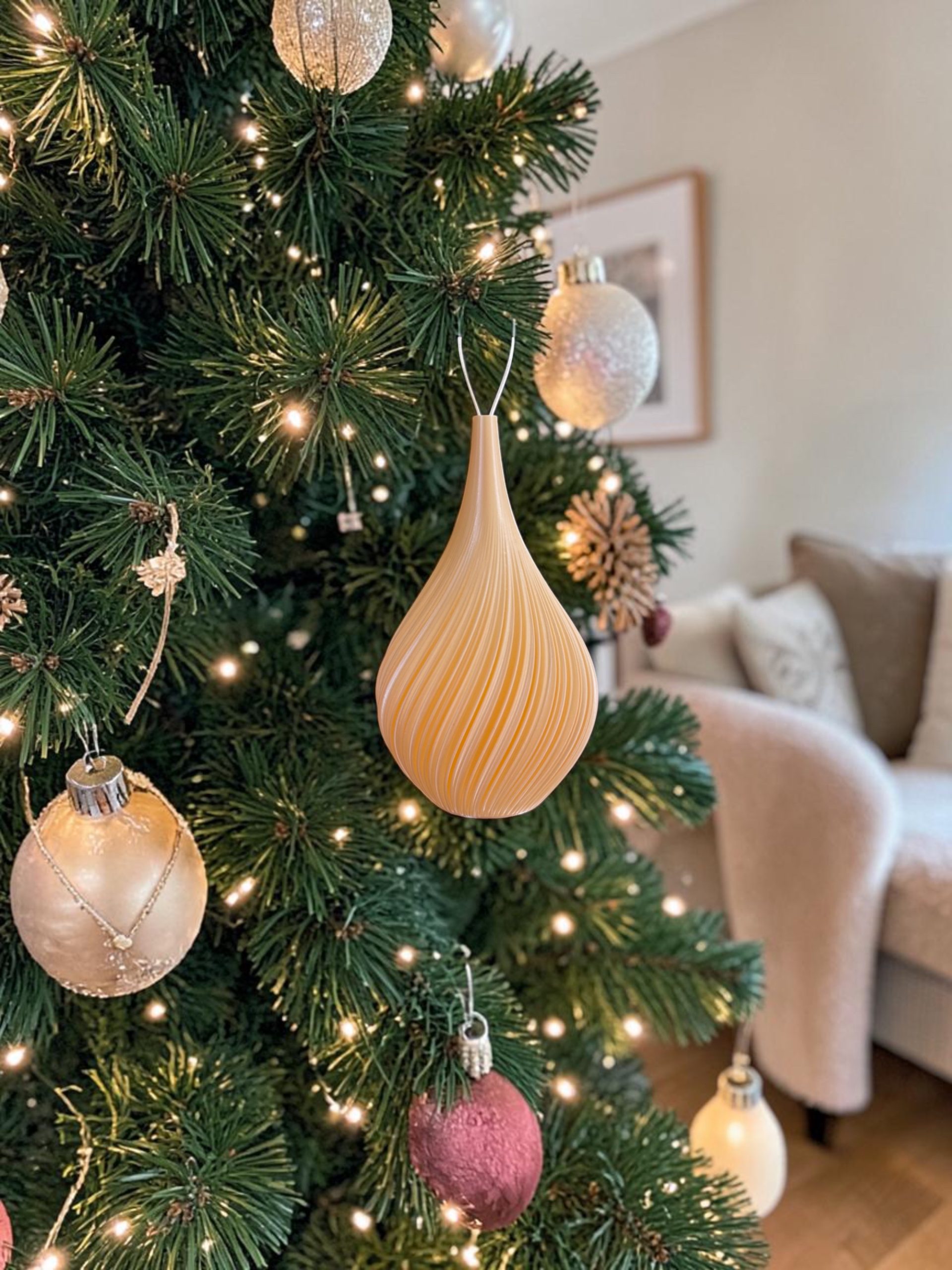 Weihnachtskugeln Seide – Bild 5