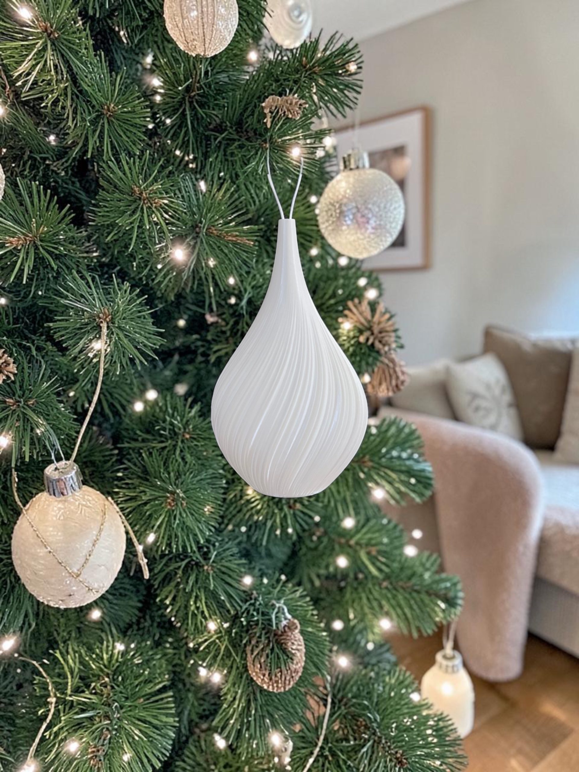 Weihnachtskugeln Seide – Bild 7