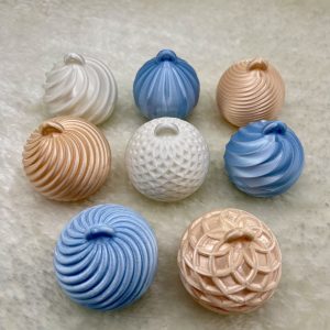 Weihnachtskugeln 8er-Set Seide